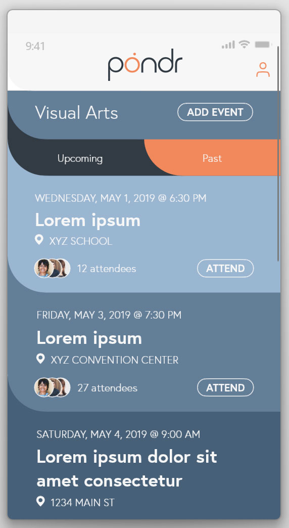 App screen App screen