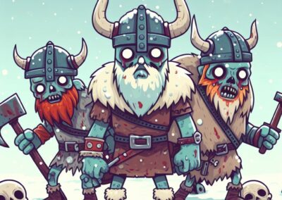 Viking Zombies - cartoony