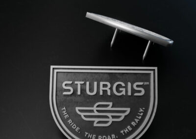 rough of Sturgis pin